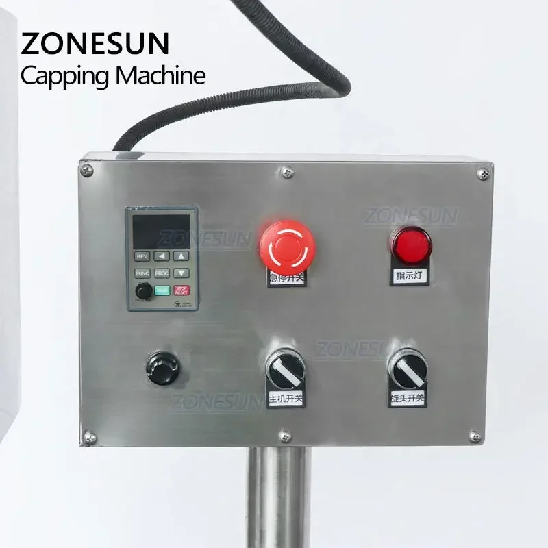 ZONESUN ZS-XG440C 自動ワインボトル Ropp メタルロックアルミキャップ圧着キャッピングマシン