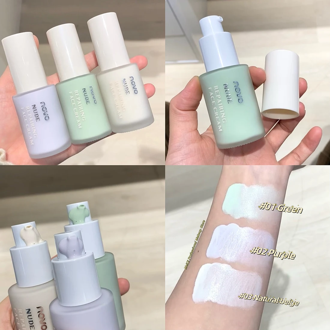 

Lightweight Isolation Cream Color Correcting Base Makeup Primer Invisible Pores Brightening Complexion Moisturizing Concealer