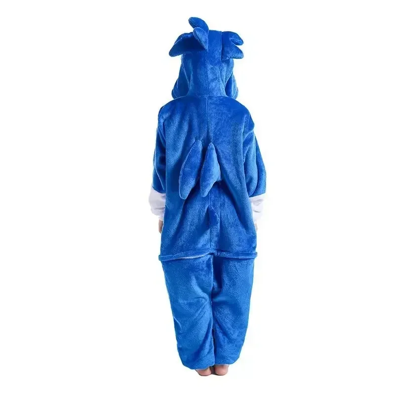 Sonic The Hedgehog Baby Rompers Winter Costume Flannel for Girls Boys Toddler Infant Clothes Kids Newborn Baby Pajamas Clothes