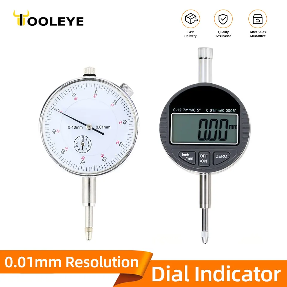 0-10mm/30mm Comparatore di precisione Comparatore Dial Bore Gauge Indicatore Micrometro Strumenti di misurazione Tipo di ora Indicatore Meter
