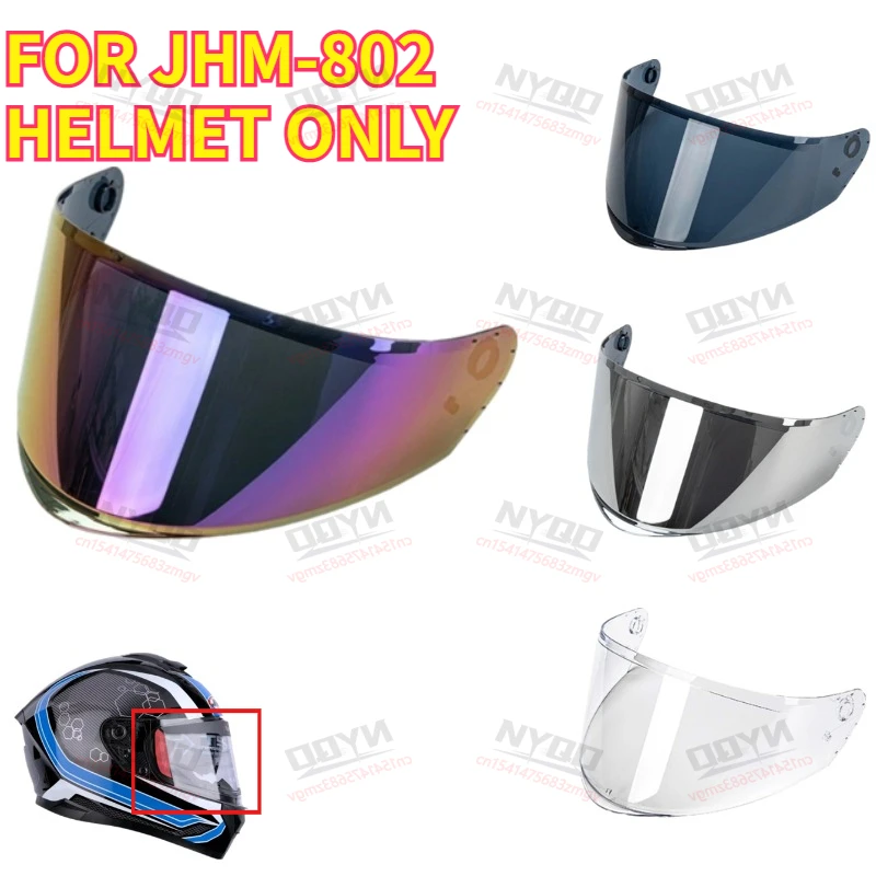 

Визор для мотоциклетного шлема JHM-802: защита от УФ-излучения и пыли, линза-очки, аксессуары для мотошлемов
