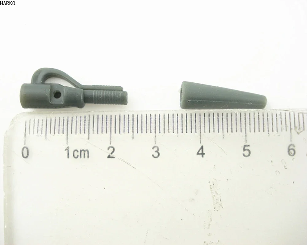 낚시 터미널 태클 안전 리드 클립, 핀 테일 고무 튜브, 잉어 낚시 태클 도구, 낚시 장비, 50 개/세트