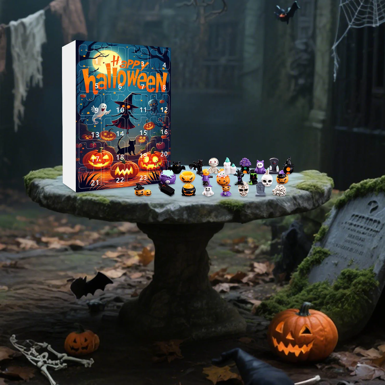 Halloween Advent Calendar Halloween Countdown Gifts for Kids 24 Day Non Candy Countdown Calendar for Boy Girls Surprise Gifts - Image 4