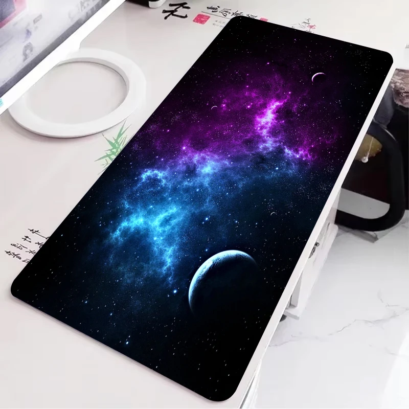 Starry galaxy Mouse Pad HD Large Computer Office Game Table Mats XXL Rubber Anti-slip HD Gaming Keyboard Mousepads Long Desk Mat