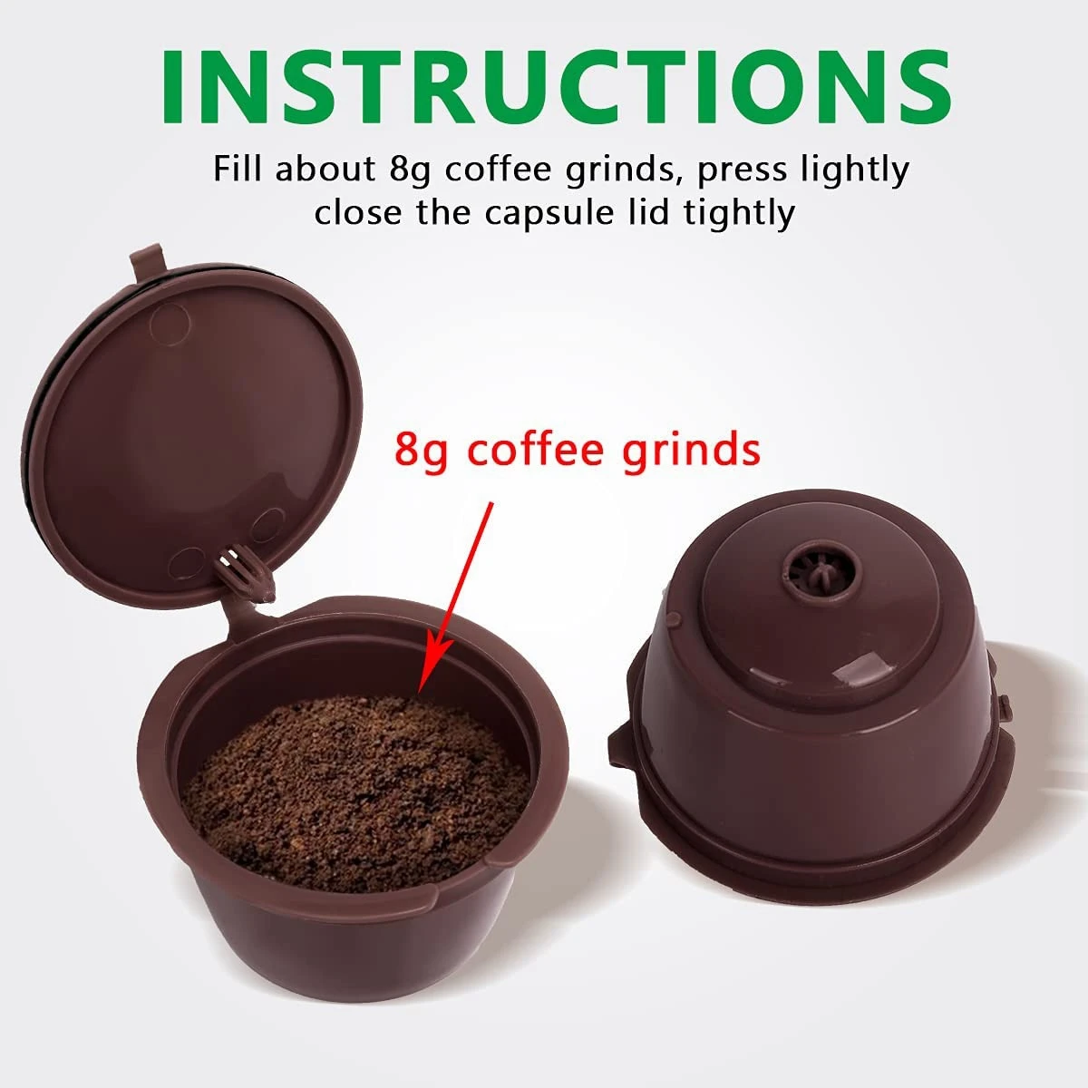 [NEWA66Z!】 6 Pcs Reusable Colorful Coffee Filter For Dolce Gusto Refillable Coffee Capsules Coffee Capsule Shell Filter