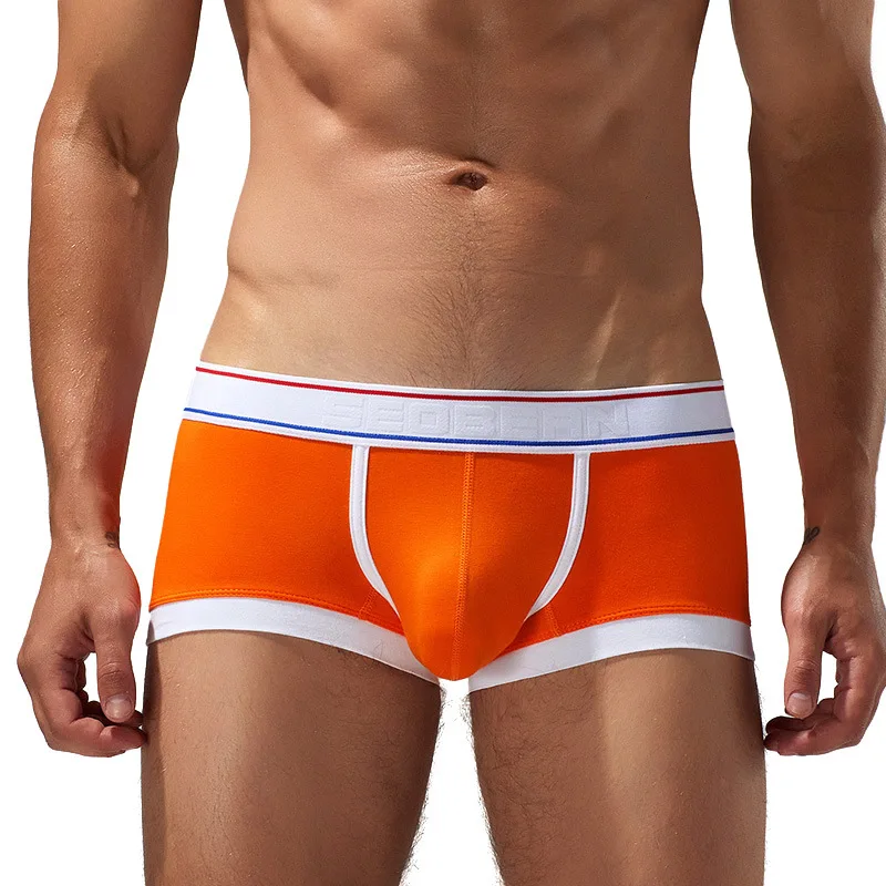 SEOBEAN Men's Underwear Low-Rise Sensual U-Shaped Pouch Briefs Comfortable Cotton Breathable Boxer Briefs for Male 2026 New