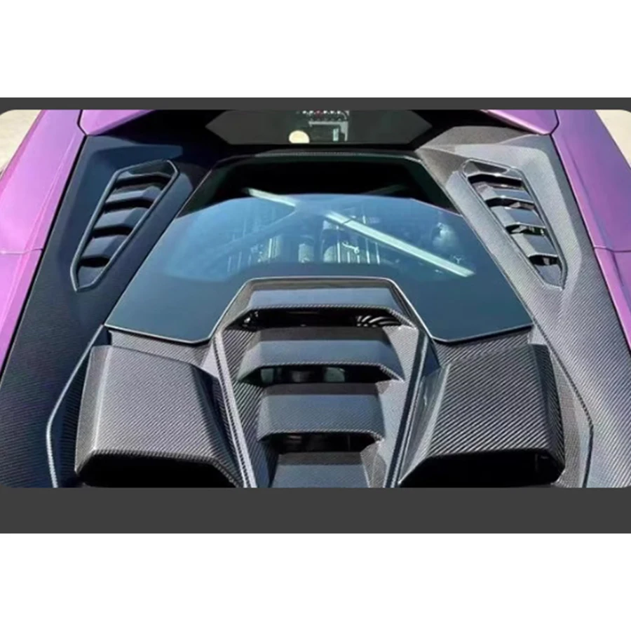 For Lamborghini Huracan LP580 LP610 580 Carbon Fiber Rear roof air intake Hood Engine Cover Hood Car Headliner Hood body kit