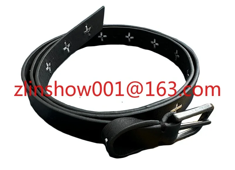 MA Style Cross Black Belt Vintage Dark Hip Hop High Street, Pin Buckle Leather Belt