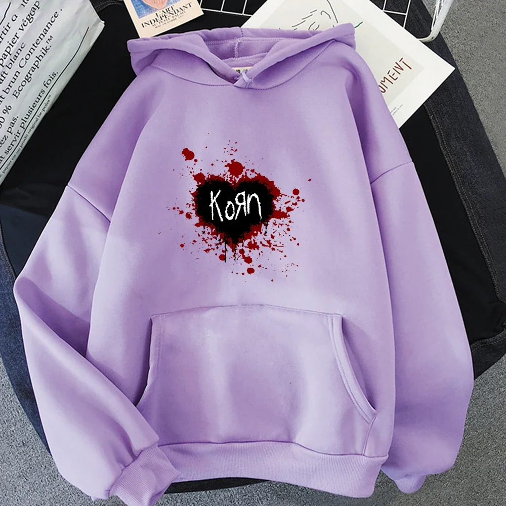 Korn Band Heavy Mental Winter Men Hoodie Long Sleeve Sweatwear Couple Soft Fleece Funko Pop Regular Fit Graphic Hoodies