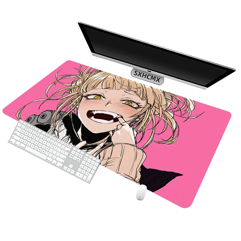 Toga Himiko My Hero Academia Kawaii Girl Mouse Pad Large Laptop Office Anime Mousepad Natural Rubber Oversize Keyboard Desk Mat