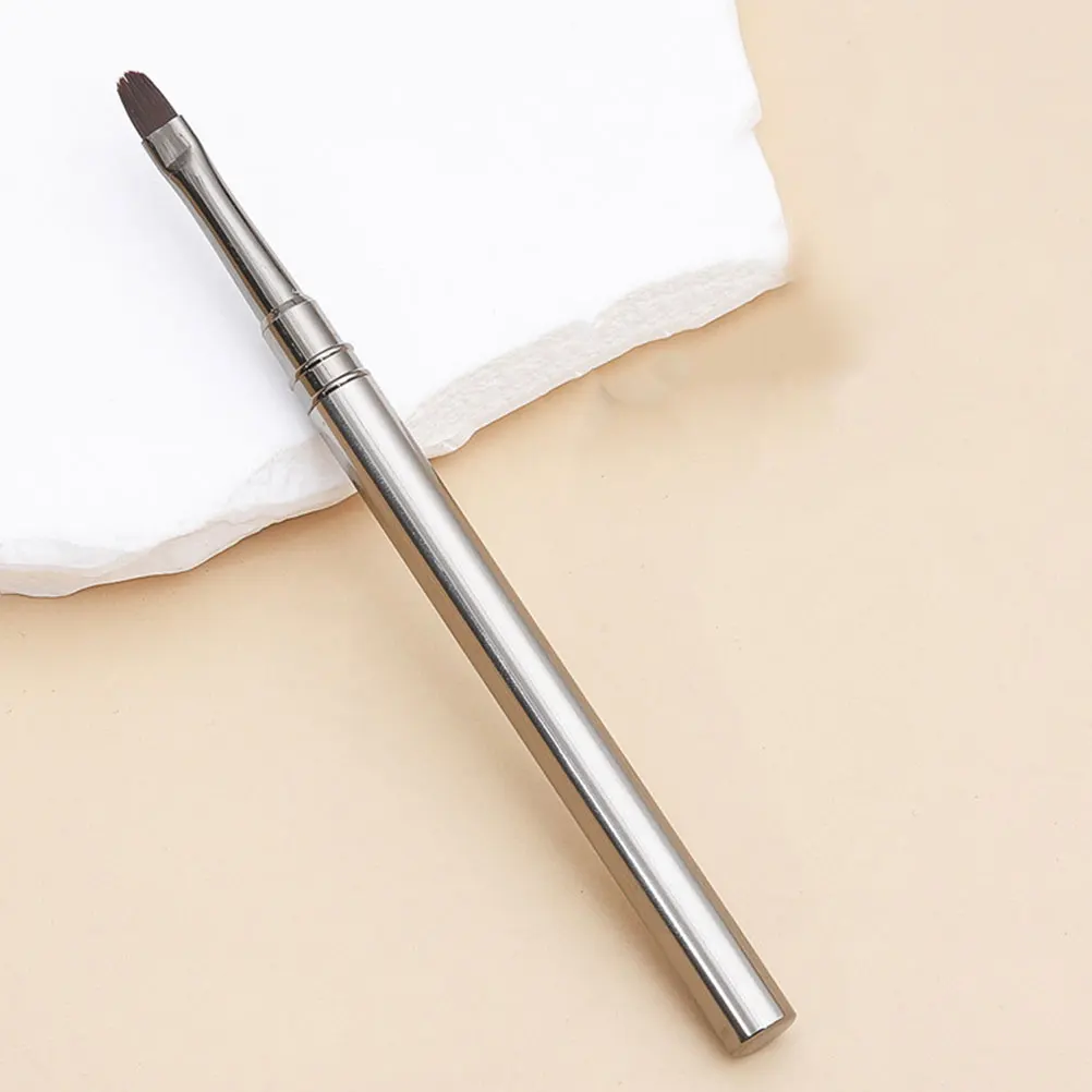 

2Pcs Nail Art Brush Set Aluminum Nylon Gel Nail Painting Tool Professional Manicure Supplies for Home Supplies