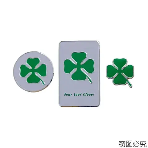 Metal Four Leaf Clover Badge Decal Car Body Fender Emblem Rear Trunk Sticker for Alfa Romeo Jaguar Lexus Nissan Honda Audi Mazda