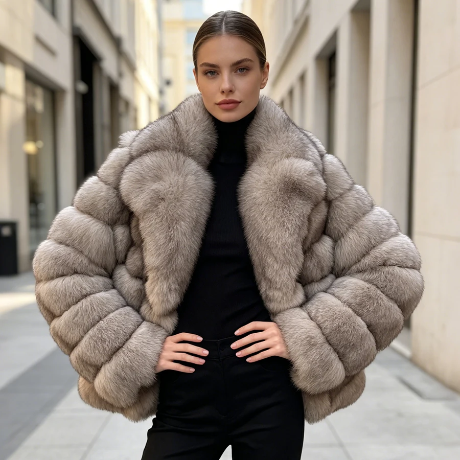 Winter Clothing Brand - Woman's Natural Fur Coat Short Real
