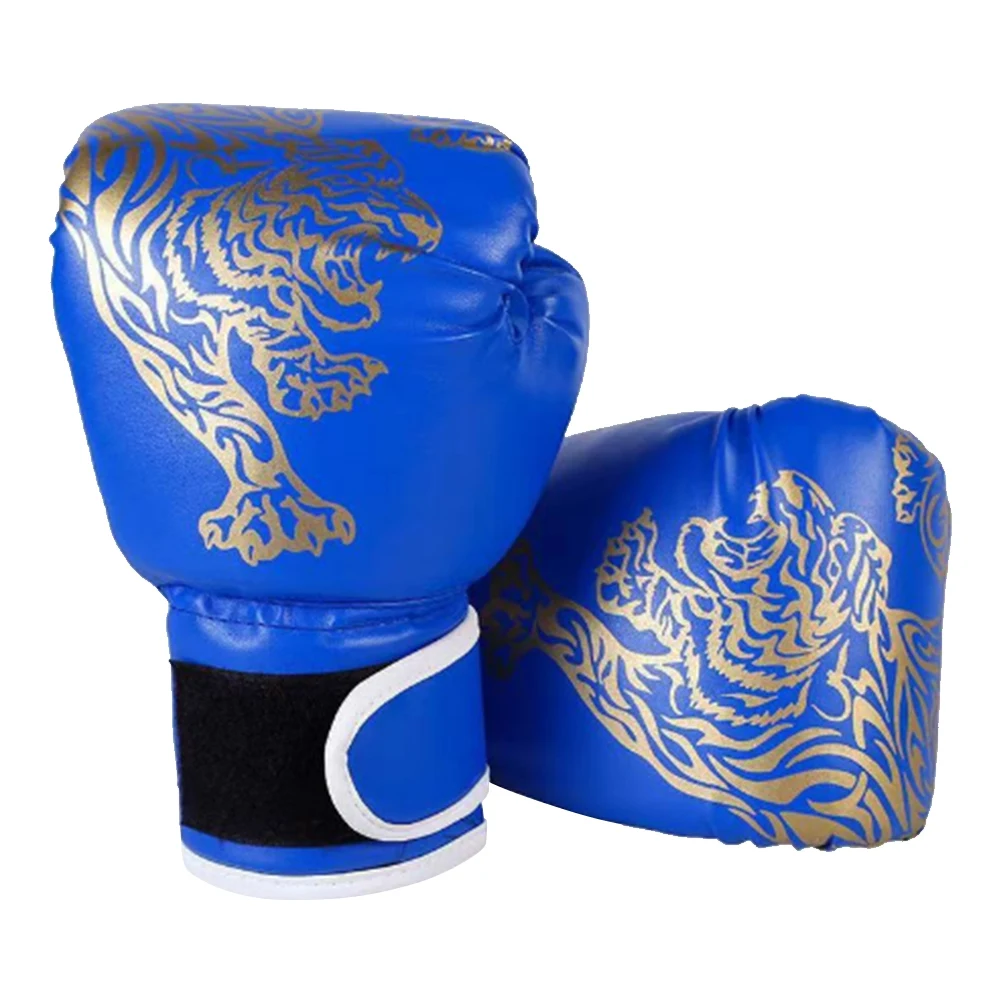 Boxing Gloves Comfortable Sanda Boxing Gloves PU Leather Professional Boxing Gloves Punching Training Gloves for Children Adults