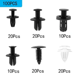 Tornillos de parachoques de piezas para coche, Clips de retenedor para Bmw F10, F11, F20, F30, E36, E46, E60, E70, E53, E87, E90, X5, Ford Mondeo Mk4, Focus 2, 100