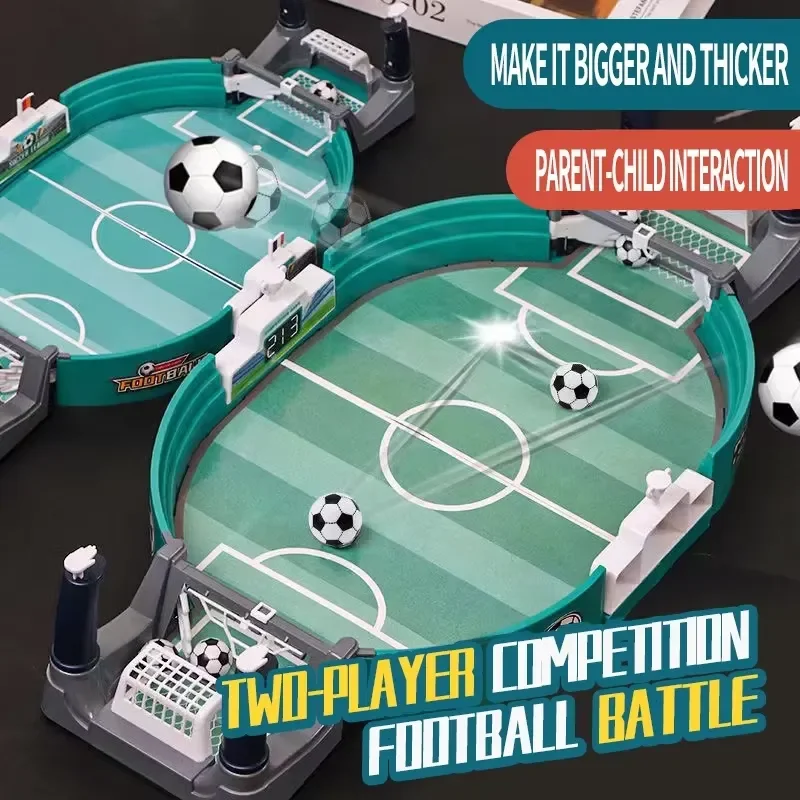 Large Foosball Table Educational Game Toy Double Battle Parent Kid Interactive Soccer Tabletop Playset for Family Fun