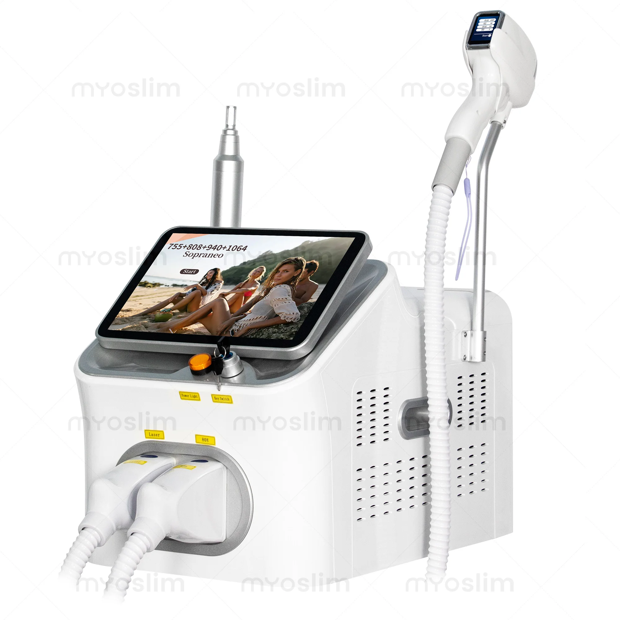 

Portable 5000W FAC10 Bars Diode Hair Removal Machine 755+808+940+1064nm Ice Titanium Painless Permanent Hair Removal Skin