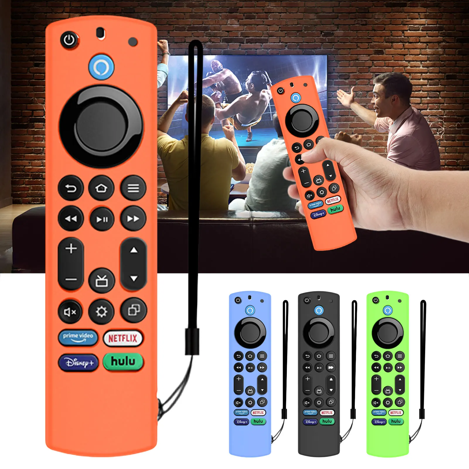 Silicone Soft Shockproof Case For Fire TV Stick Omni Series Remote Controller Dustproof Case Cover Anti-Slip Skin-Friendly