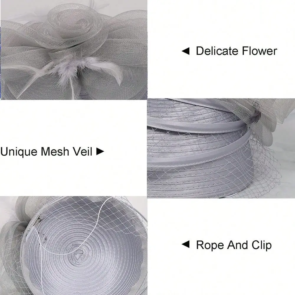 

Fascinator Hat With Elegant Pillbox Style Church Derby Wedding Tea Party Cocktail