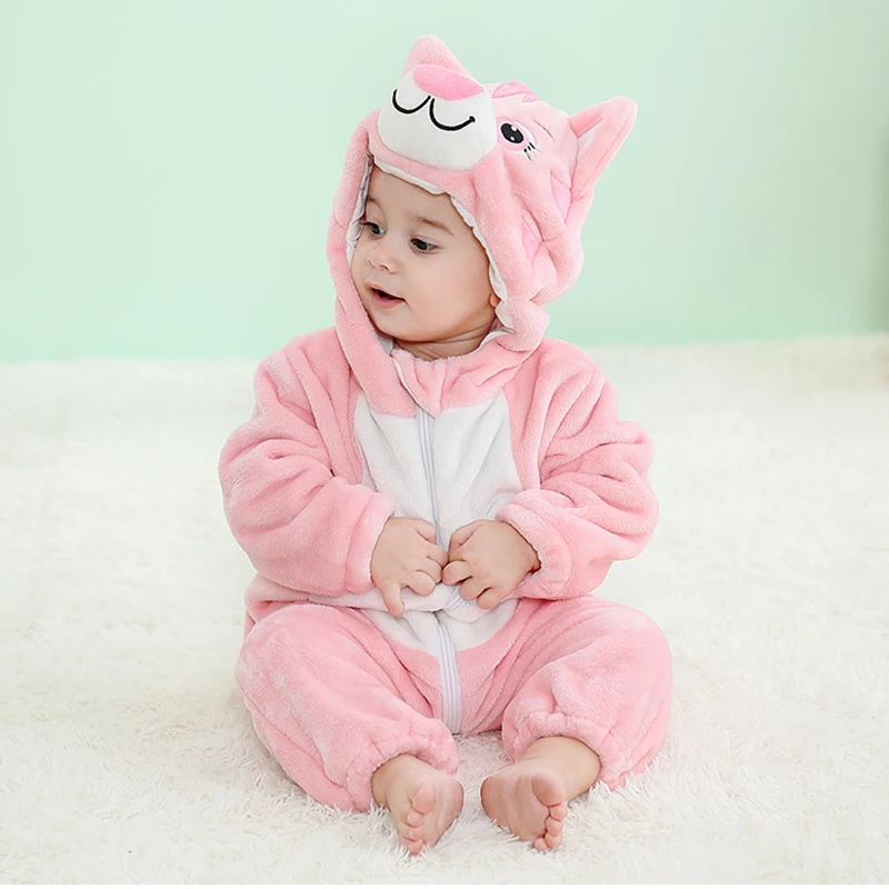 Kigurumi ponto dinossauro pijamas recém-nascidos animal macacão bebê unicórnio onesies meninas meninos anime cosplay traje para parte de natal