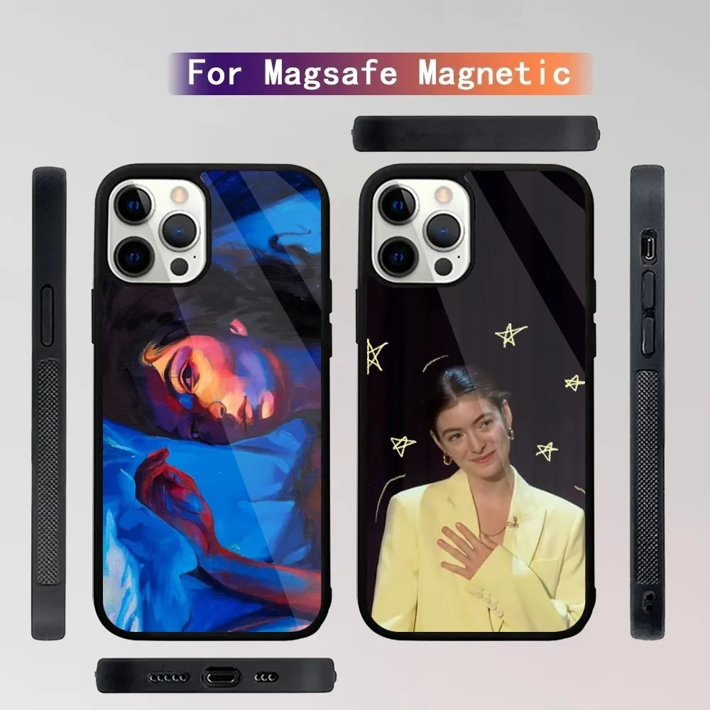 L-Lorde Singer Phone Case For iPhone 15,14,13,12,11,Plus,Pro,Max Mini Magsafe Magnetic Wireless Charging