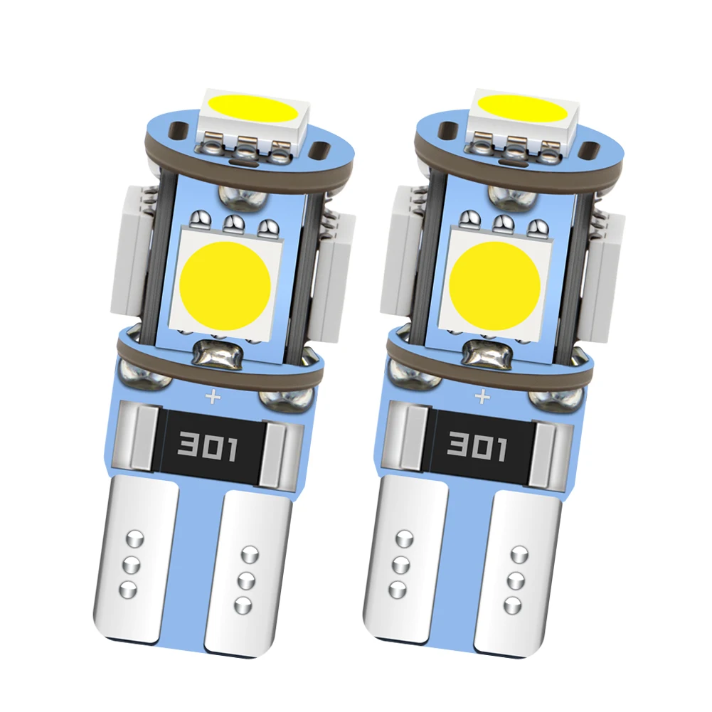 W5W LED T10 194 168 Signal Bulb 12V For Interior Light Dome Reading Map Trunk License Plate Lamp Plug & Play Universal Car 2Pcs