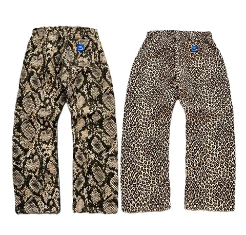 Herrbyxor Kamouflage Normal passform Vandring Herr Cargobyxor Kamouflage Vinter Koreanska Friluftsbyxor Stora Byxor Billigaste Baggy Nyheter 8 best sales camouflage baggy byxor - №4