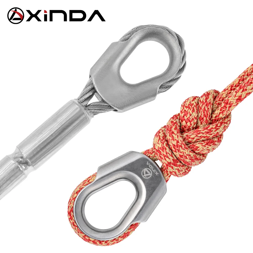 Xinda 304 Stainless Steel Caple Rope Protector Outdorr Fiber Rope and Steel Cable High-Altitude Protect Rope Accessories