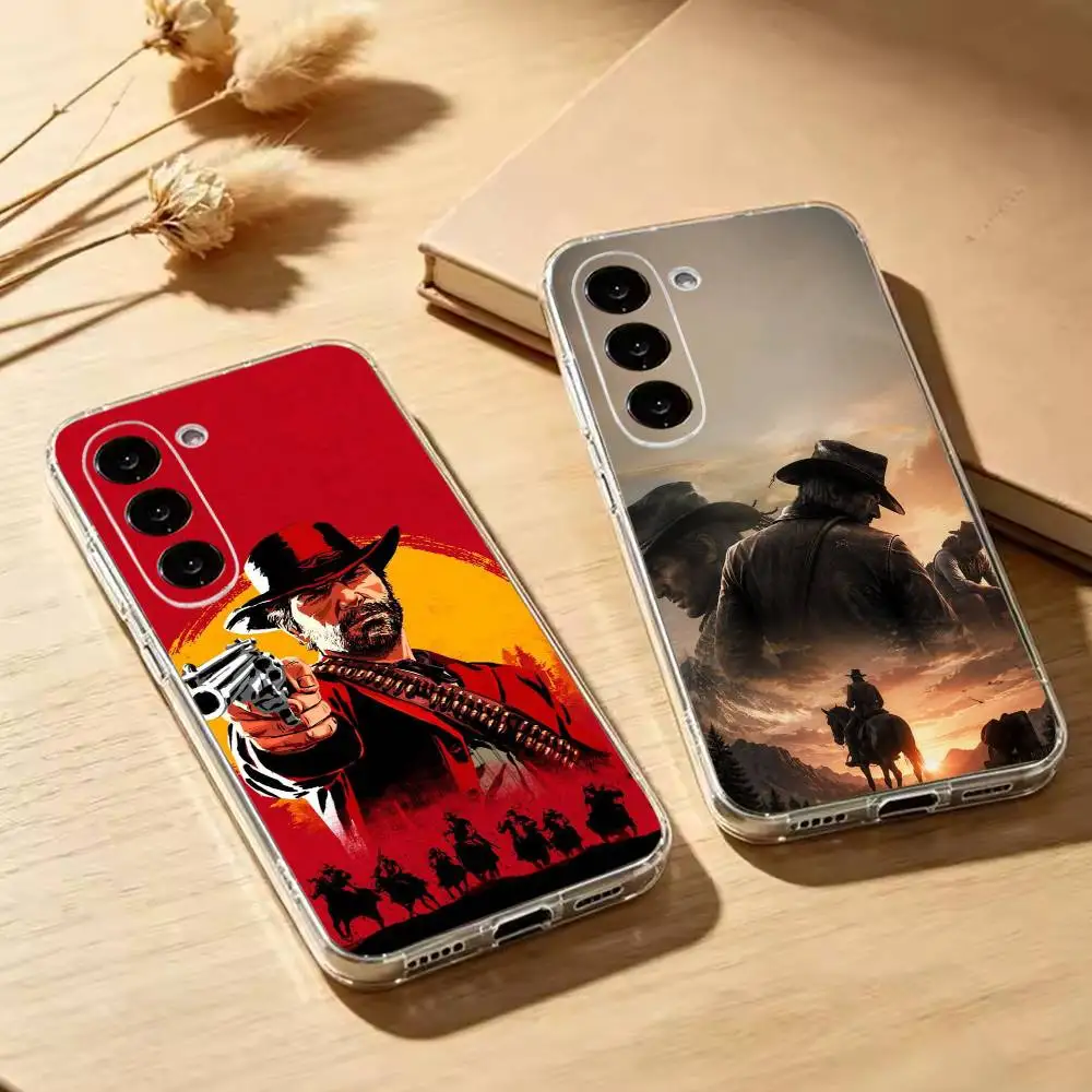 RDR2 Redemptions Game Transparent Phone Case For Samsung Galaxy A73,A72,A71,A70,A53,A52,A51Soft Cover