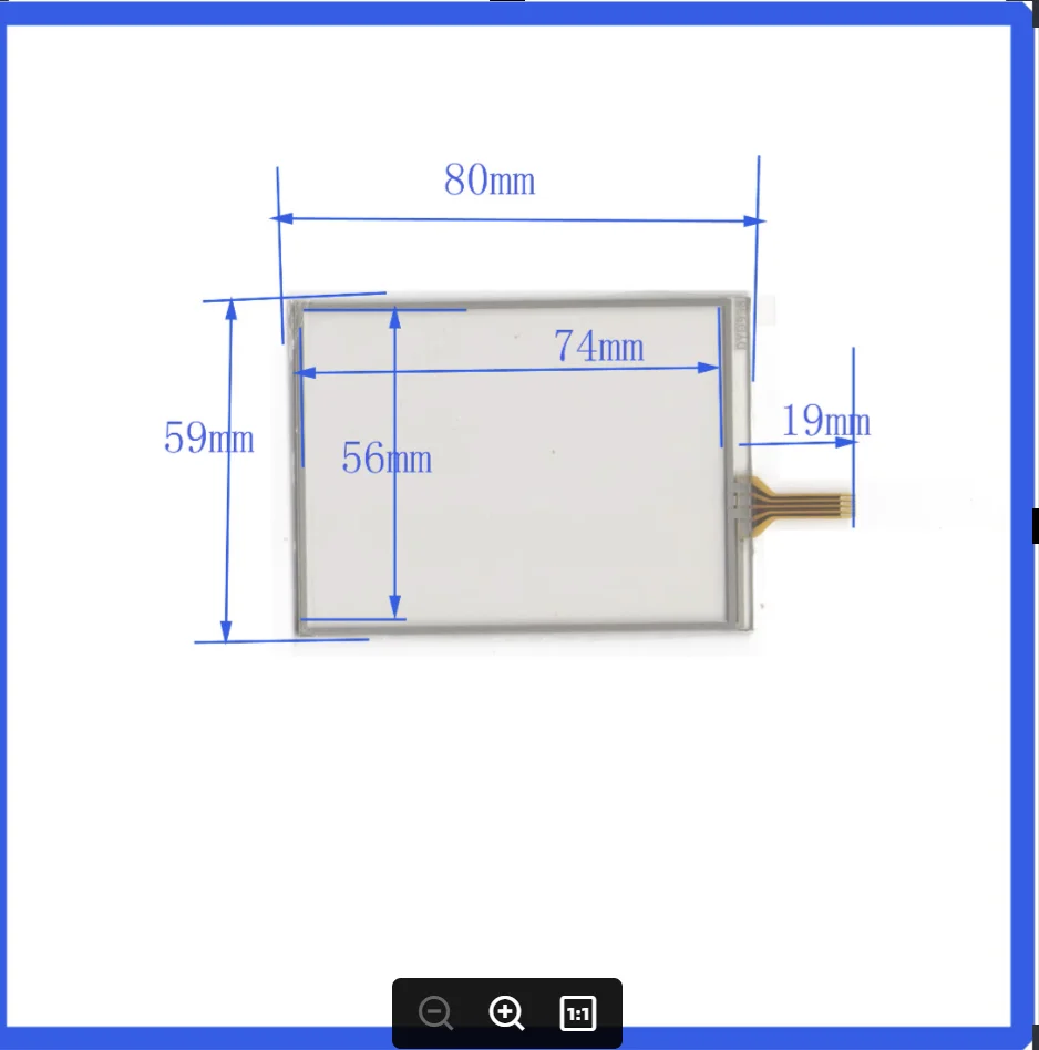 

78*59 3.5inch 4 lins Touch Screen For GPS 80*59 CAR 78mm*59mm sensor glass this's compatible Freeshipping