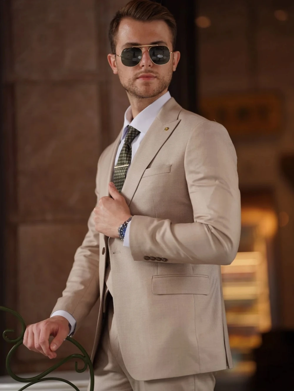 High Quality Men's Slim Fit Suit 3 Pieces Jacket Vest Pants Dancing Wear Autumn Full Sleeve Tuxedo For Men Wedding Suits Set