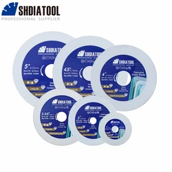 Shdiatool 1pc disco de corte de lâmina de serra de diamante 50/75/85/100/115/125mm para vidro jade cristal mármore placa moagem cortador de telha