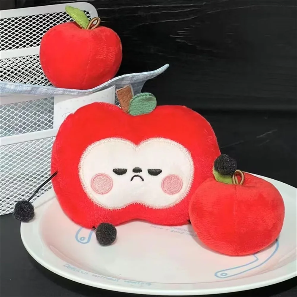 Game Love and Deepspace Caleb Cosplay Doll Key Chain Plush Red Dolls Apple Pendant Bag Decoration Accessories Christmas Gifts image 2