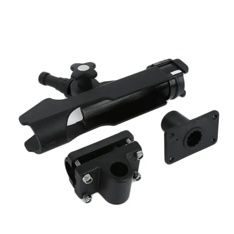 Adjustable Raft Rod Holder Pole Mount Fixed Bracket Fishing Tackle Kayak Installation Fishing Rod Holder Fishing Accessories