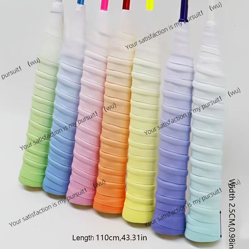 Non-slip Badminton Racket Handle Grip Gradient Overgrip Tape Winding Tennis Racket Rubber Grip Racquet Supplies Outdoor Sports