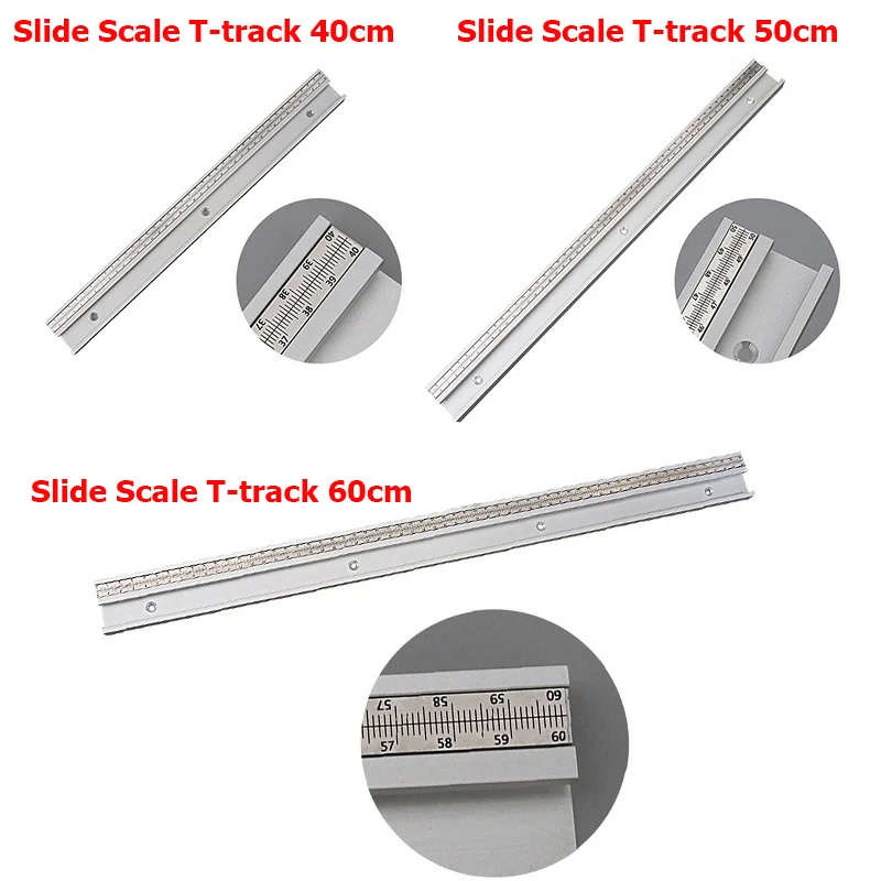 Breite 45 mm Holzbearbeitung DIY Werkzeug Aluminiumlegierung Gehrungsschiene Holzbearbeitung T-Schiene T-Nut für Tischkreissäge Router Tisch – Detail 6