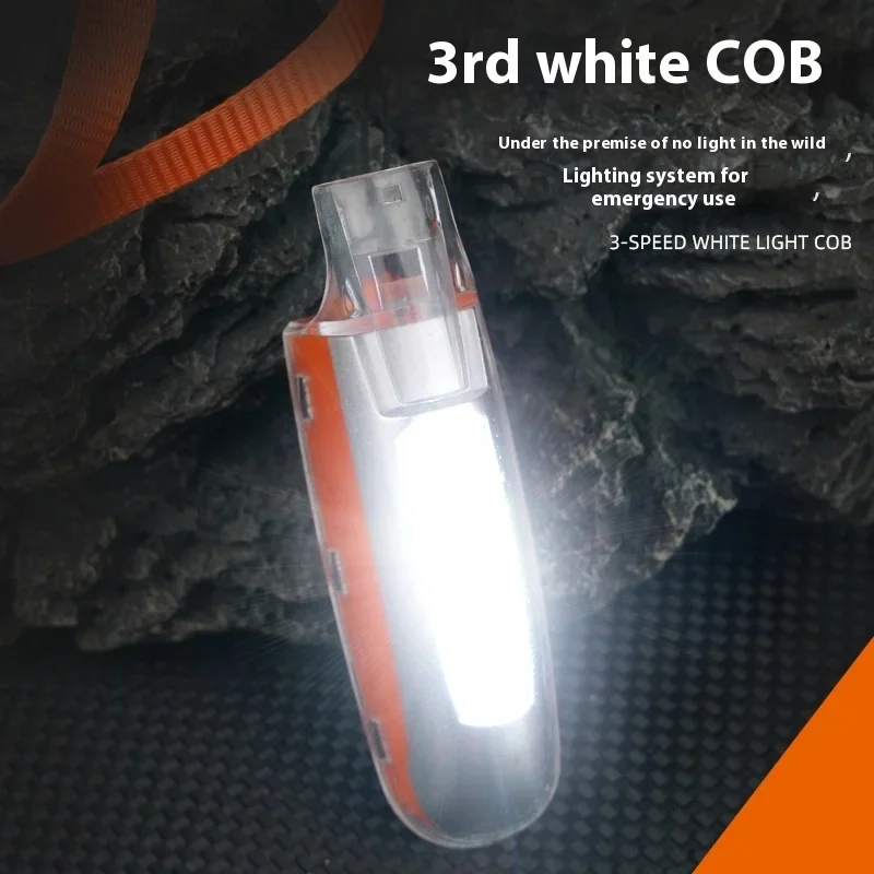 

C5 EDC Powerful Whistle Light USB Rechargeable Key Chain Led Flashlight 3-speed Adjustment Emergency Torch For Dog Bird Training