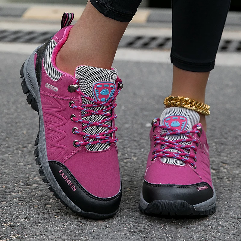 Women Hiking Shoes Outdoor Sneakers Non Slip Walking Shoes Comfortable Footwear Climbing Jogging Boots Sports Shoes for Wamen