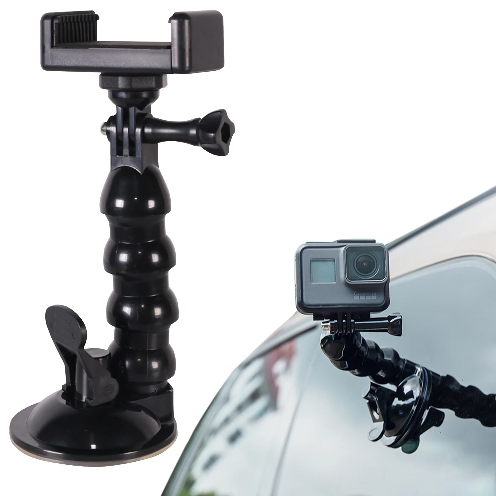 Car Phone Holder Suction Cup Car Phone Holder Stand Compatible With Smartphones Action Camera Accessories Car Accessories