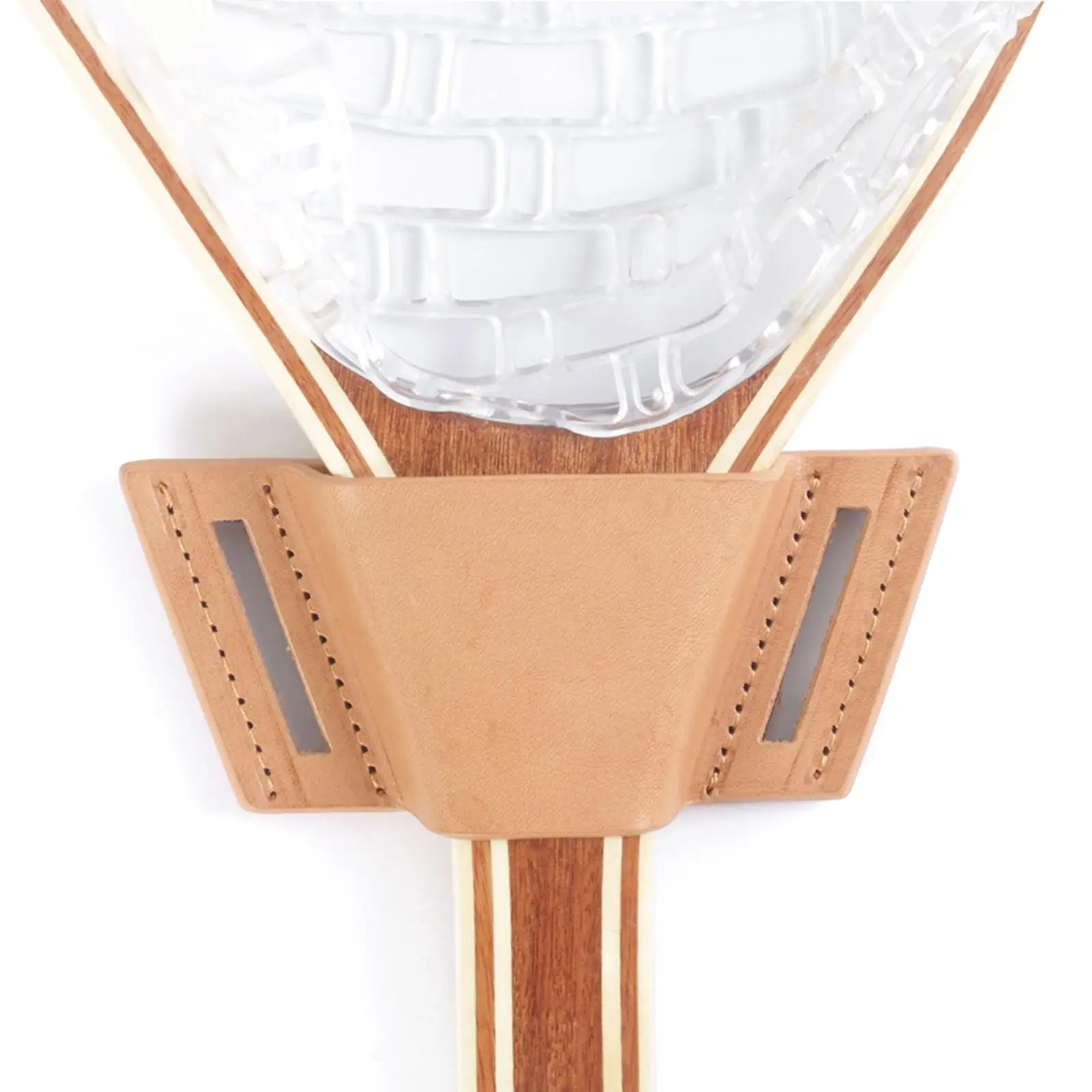 Net Holder PU Leather Durable Supply Belt Type for Fly Fishing Traveling