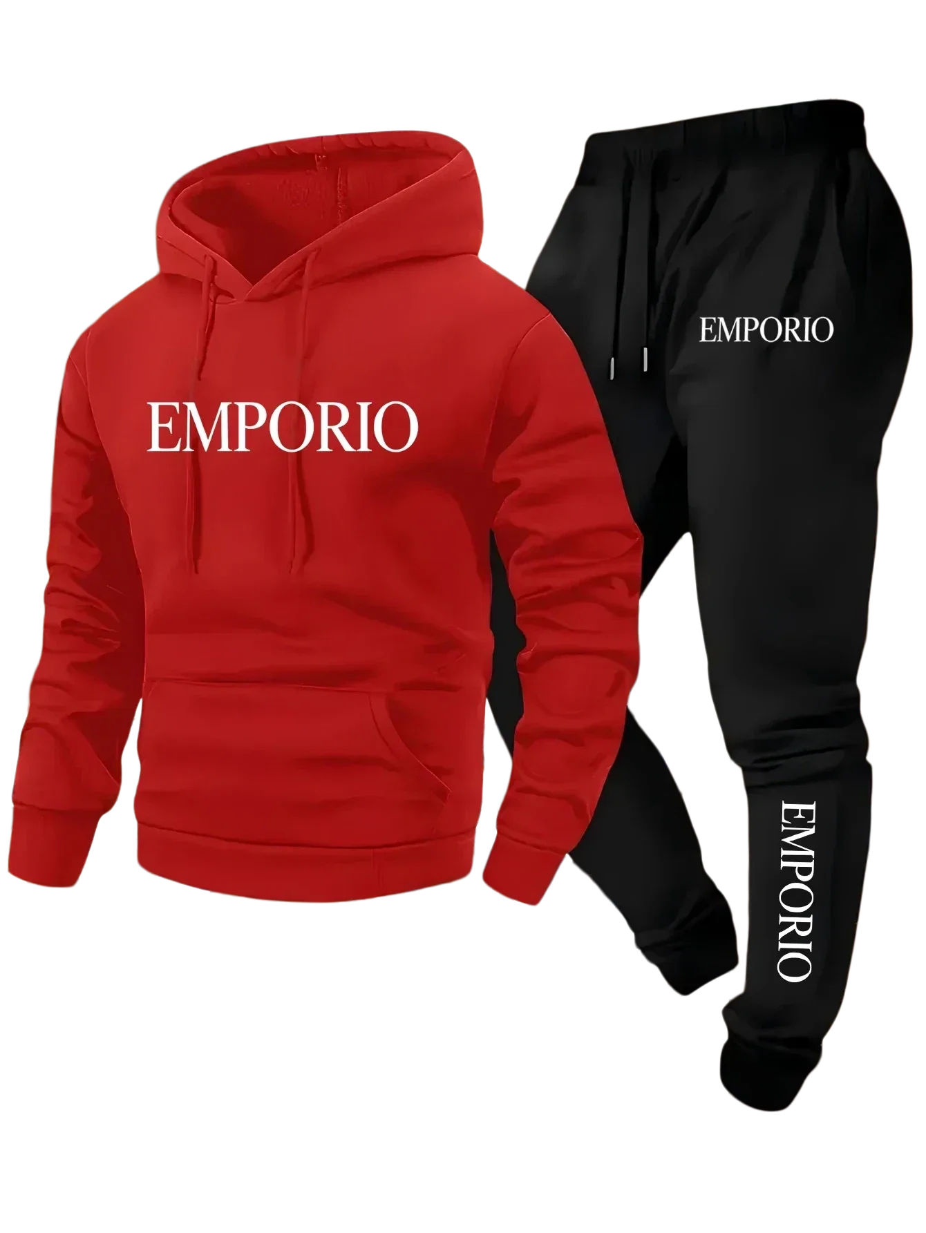 2026 Autumn Winter Men Sportswear Casual Running Fitness Set Hooded Sweatshirt Sports Pants Unisex Tracksuit Streetwear Zipper S view 2