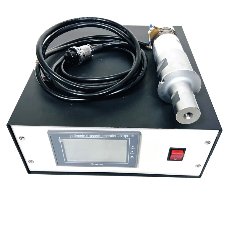 Piezoelectric Ultrasonic Transducer And Power Generator For ABS PP PE PVC Plastic Welding Machine 20khz 2000W