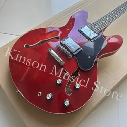 Jazz Style Semi-Hollow Body F- hole Electric Guitar