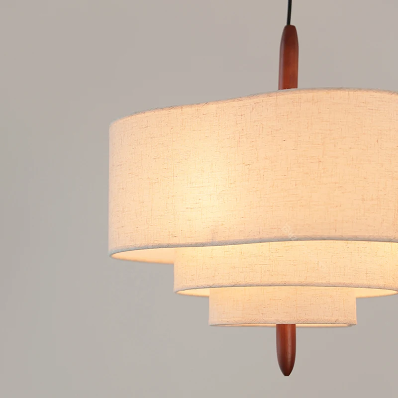 الشمال الحد الأدنى وابي سابي النسيج الثريا المعيشة غرفة الطعام غرفة نوم قلادة ضوء المنزل إضاءة داخلية معلقة تجهيزات الإضاءة