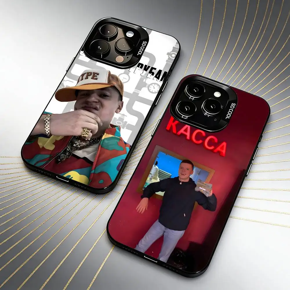 

Russian Internet Celebrity M-Mellstroy Phone Case For iPhone 16 17 15 14 12 13 Pro Max Black Candy Matte Shockproof Cover