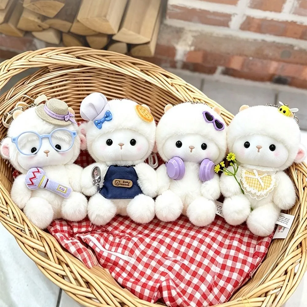 Creative Plush Sheep Toy Soft 17cm Lamb Stuffed Doll Stuffed Animal Chinese New Year Plush Lamb Charm Children Gift - view 3