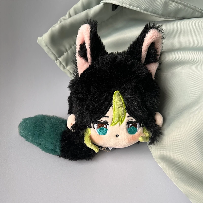 Game Genshin Impact Tighnari Plush Doll Pendant Keychain Cosplay Keyring Backpack Ornament Fans Collection Birthday Christmas Gi