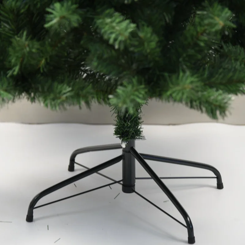 2.1m Christmas Tree with 800 Tips Folding Stable Metal Stand Fast Assemble Flame Retardant PVC Green Artificial Christmas Fir