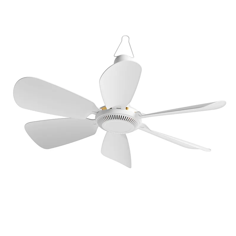 พัดลมเพดาน LED พร้อมไฟ LED พัดลมเพดานขนาดเล็กหรี่แสงได้สำหรับโรงรถห้องน้ำศึกษาห้องนอนห้องครัวใช้พัดลม