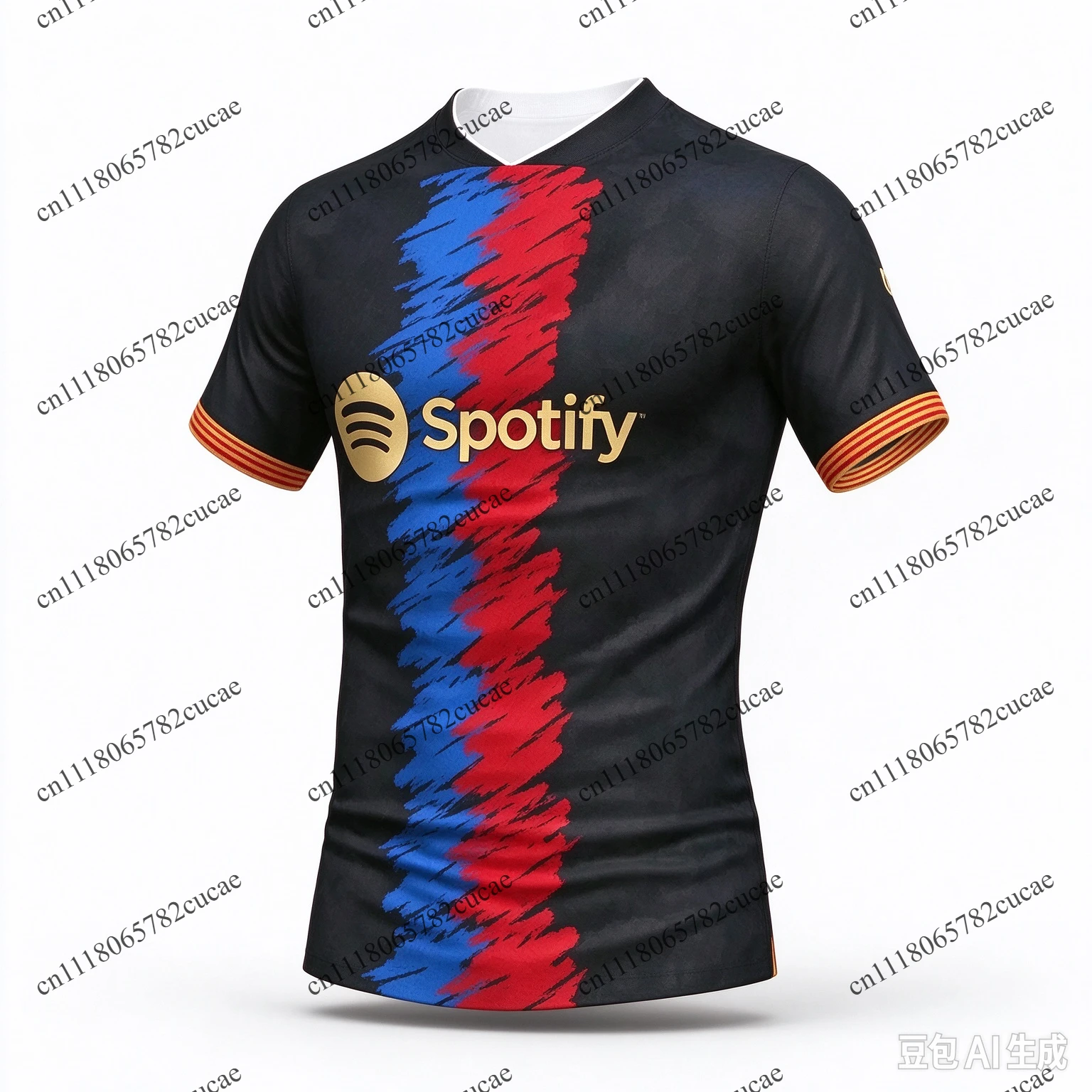 New 3D Printed Barcelona Fan Football Jersey for Children & Adults Quick Drying T-shirt Suitable for Training Parent-child Wear